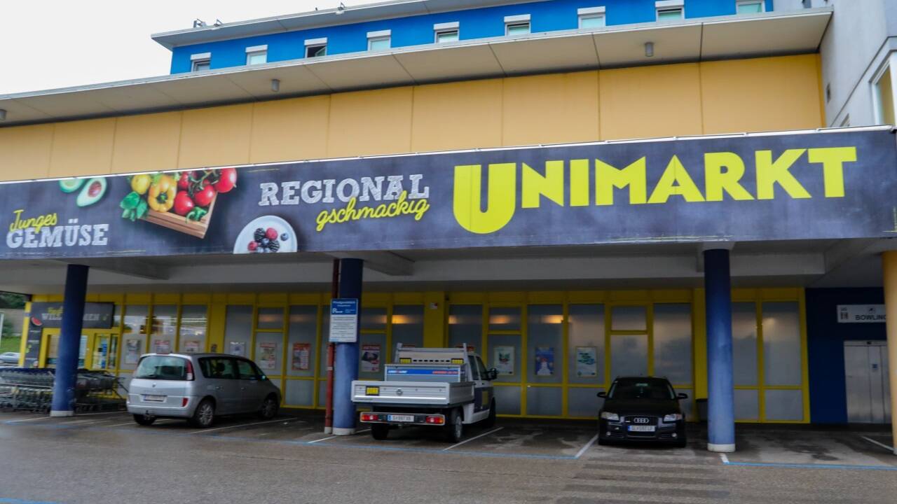 Die Unimarkt-Filiale im Outletcenter in Wals-Siezenheim. 