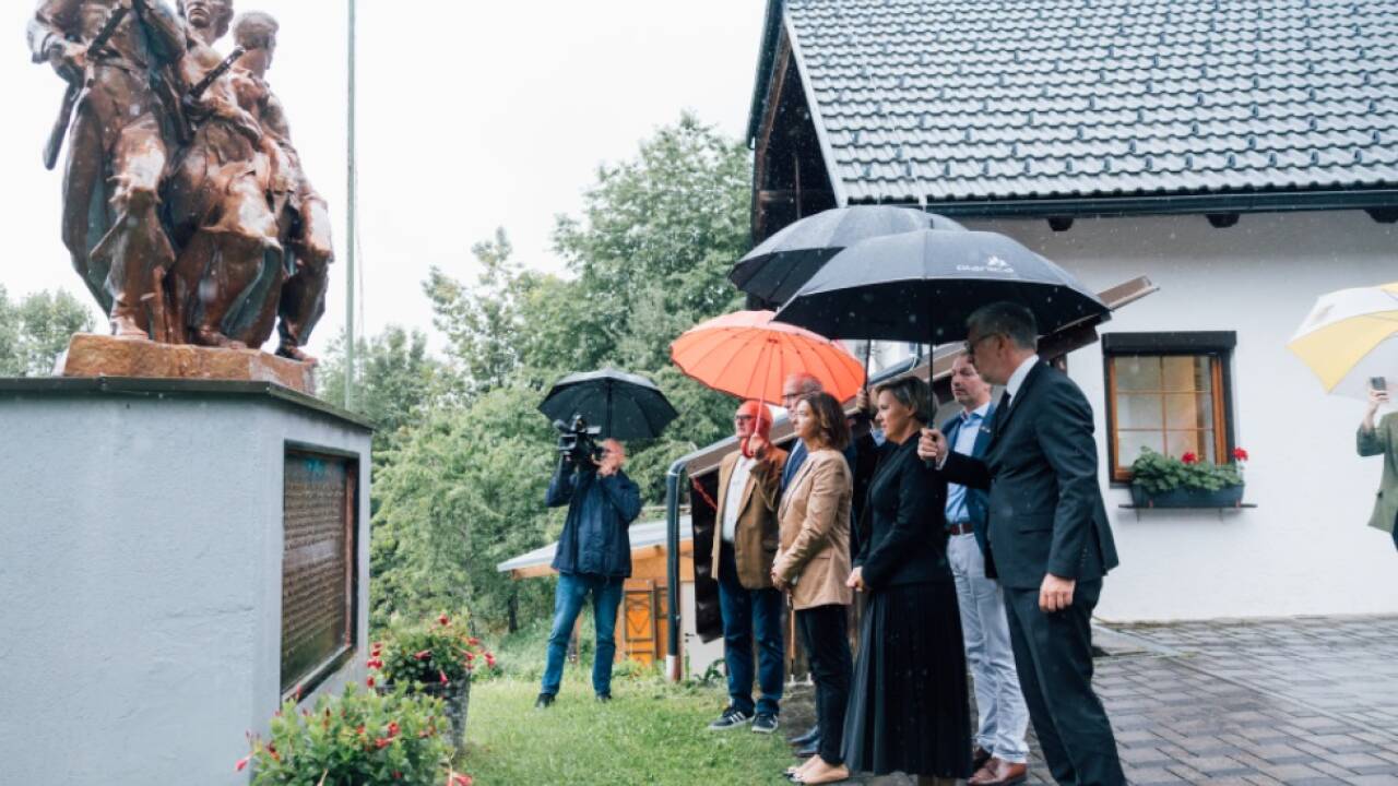 Der Polizeieinsatz fand bei der NS-Gedenkstätte in Kärnten statt 