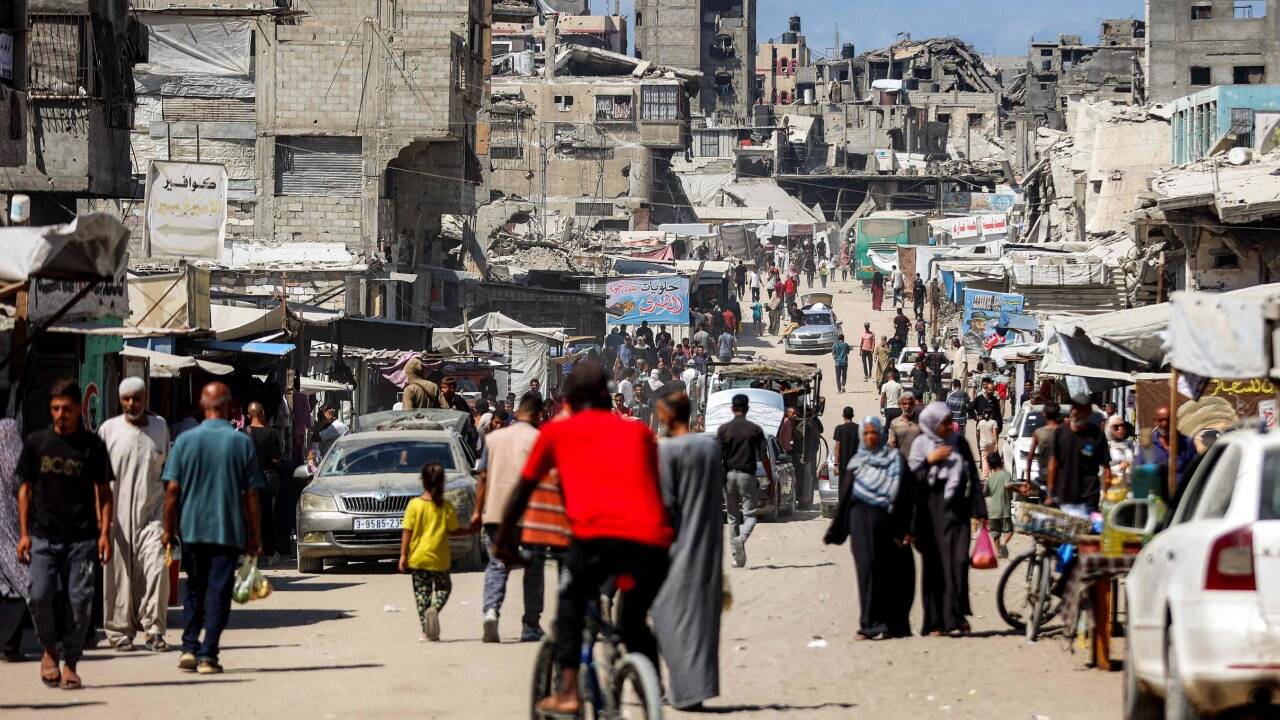 Im Gazastreifen hoffen die Menschen auf Waffenruhe und Wiederaufbau. 