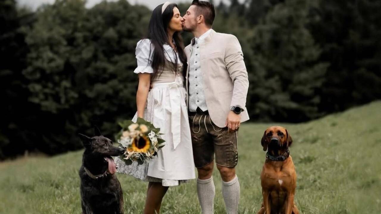 Marcel Hirscher gab seiner Lucy das Ja-Wort. 