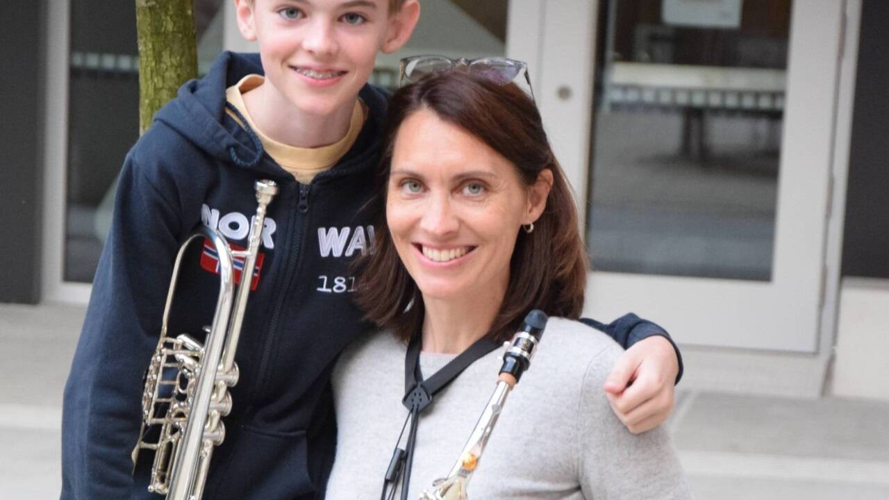 Britta und ihr Sohn Tim Klein 