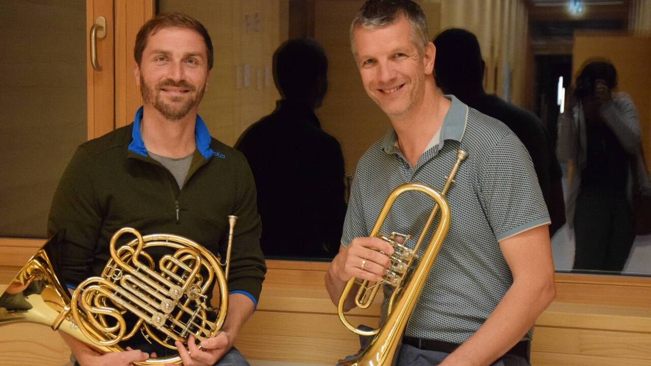 TMK-Siezenheim-Obmann Sebastian Sturm und Jugendreferent Markus Grill 