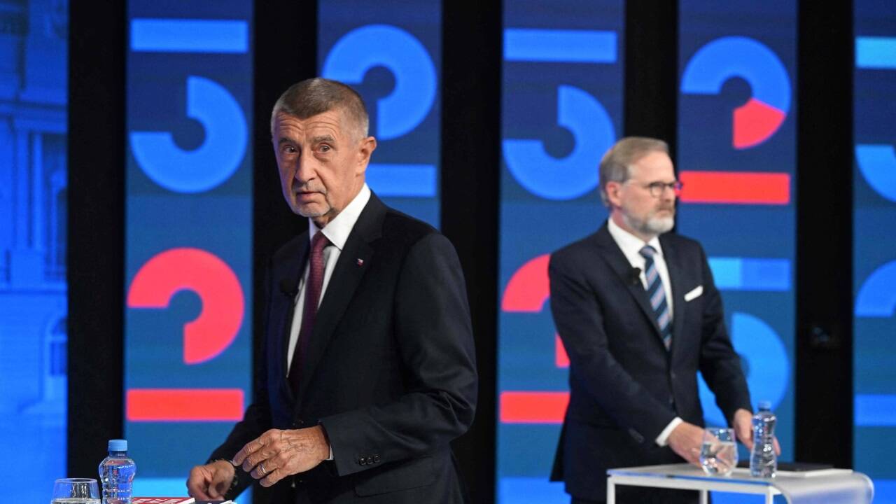 Treten bei der Wahl gegeneinander an: Ex-Ministerpräsident Andrej Babi&ouml; und der amtierende Premier Petr Fiala. 