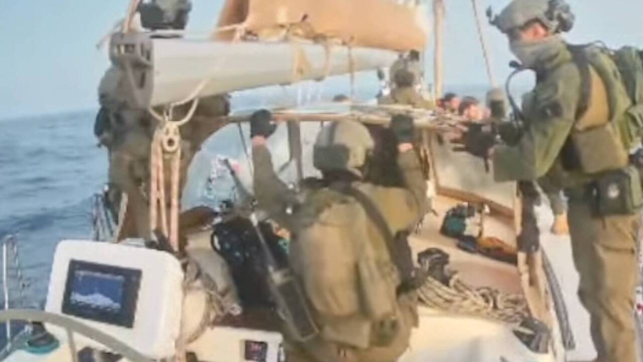 Die israelische Marine stoppte mehrere Boote, darunter auch jenes, auf dem Greta Thunberg segelte. 