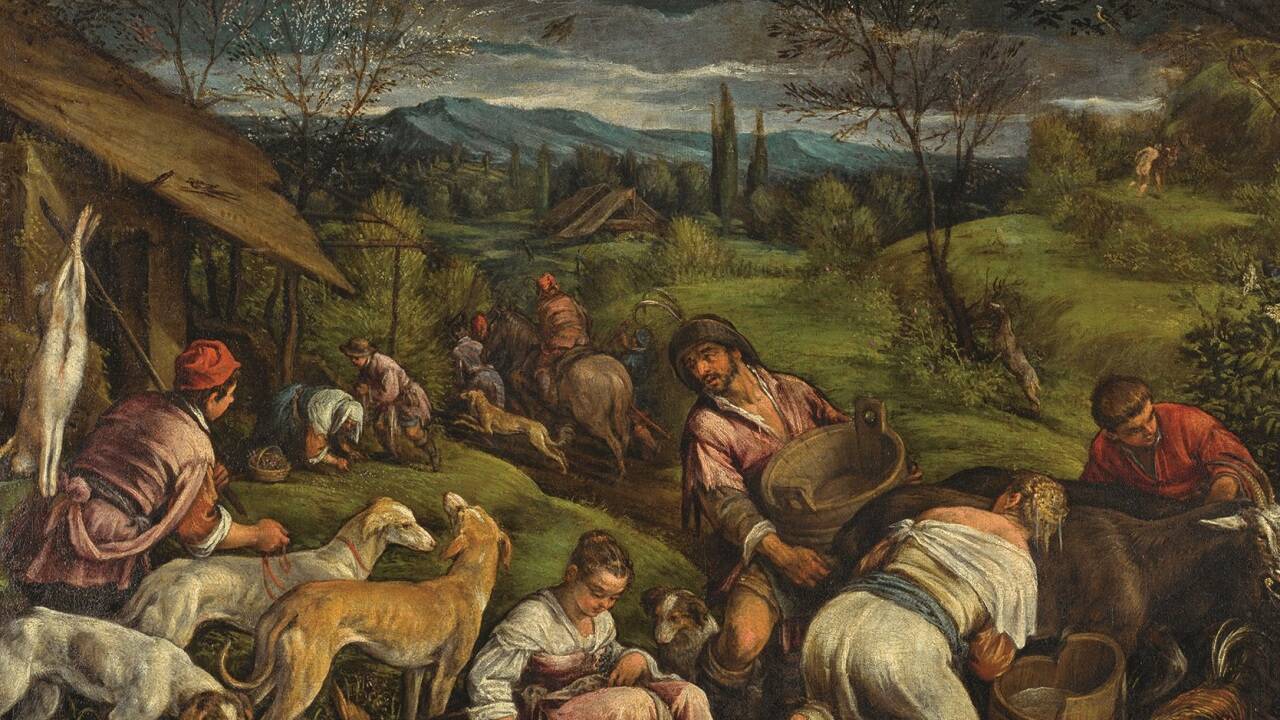 Jacopo da Ponte, gen. Jacopo Bassano, Frühling (Vertreibung aus dem Paradies), nach 1576. 