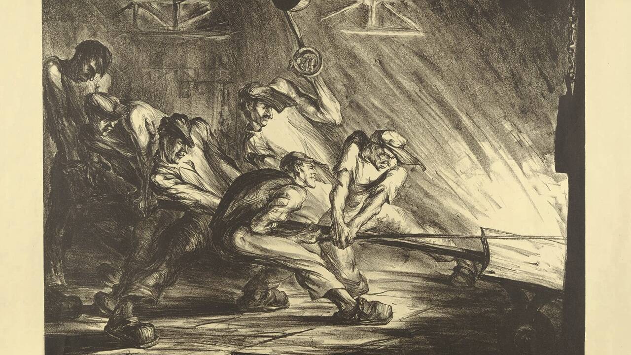 Lili Réthi, „Hochofenarbeiter“, 1924. 