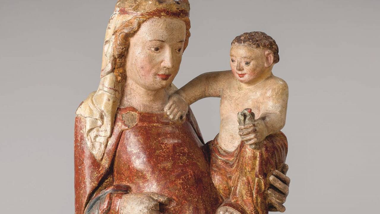 Thernberger Madonna (Detail), um 1320. 