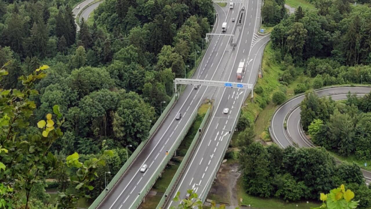 Die A14 verläuft durch den Pfänder 