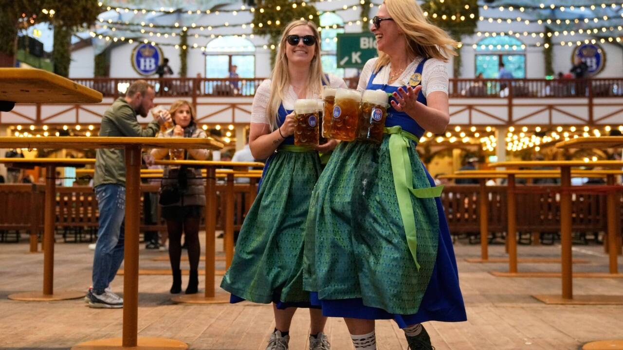 Szenen vom diesjährigen Oktoberfest.  