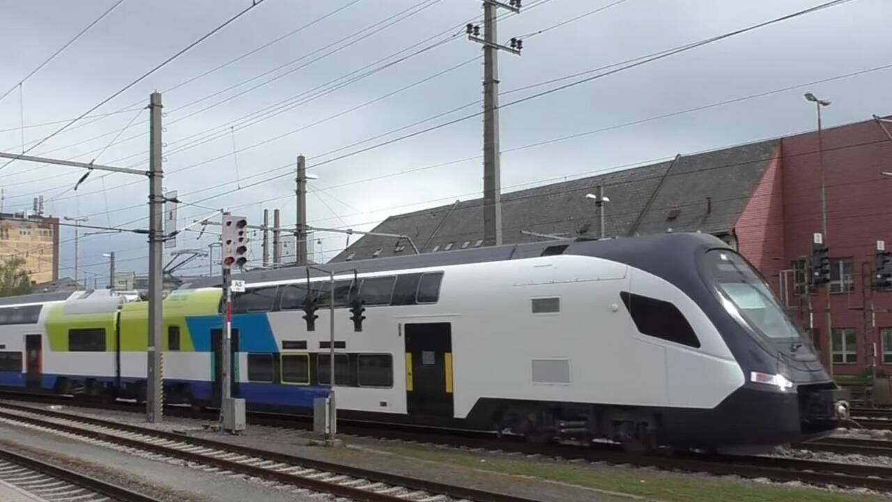 Eine der neuen Westbahn-Garnituren wurde im Frühling in Linz gesichtet. 