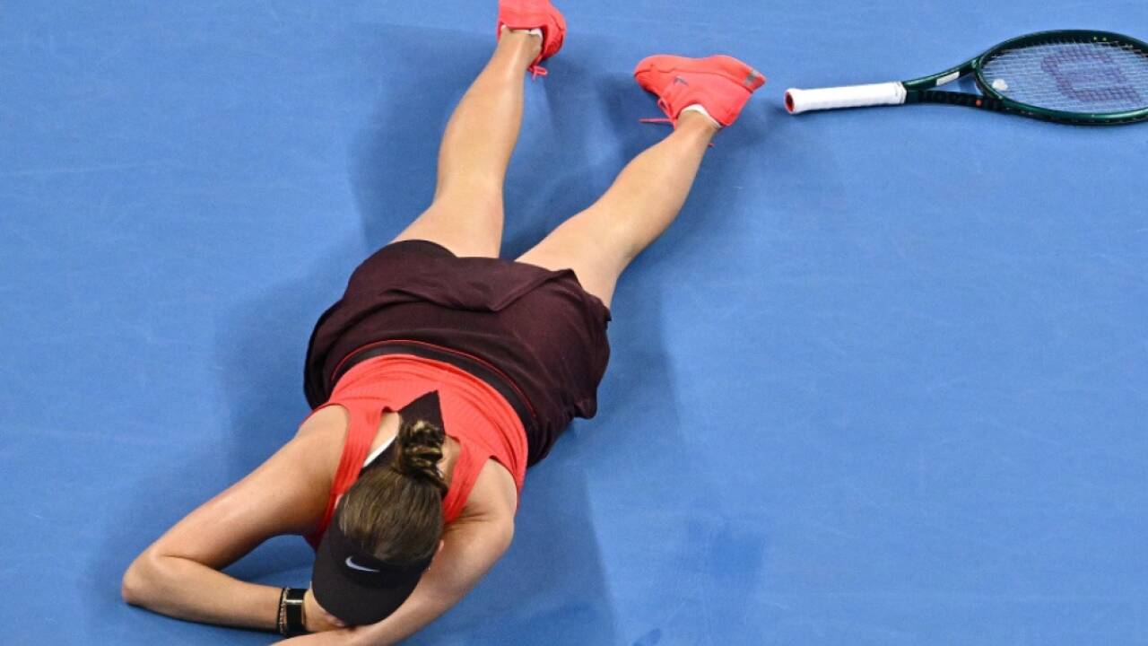 Überglückliche Turniersiegerin Anisimova 