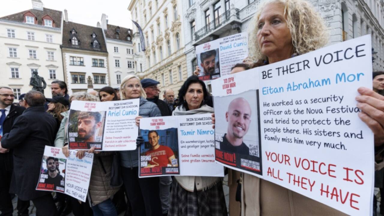 Gedenken an die Opfer des Hamas-Terrors (7. Oktober) in Wien 