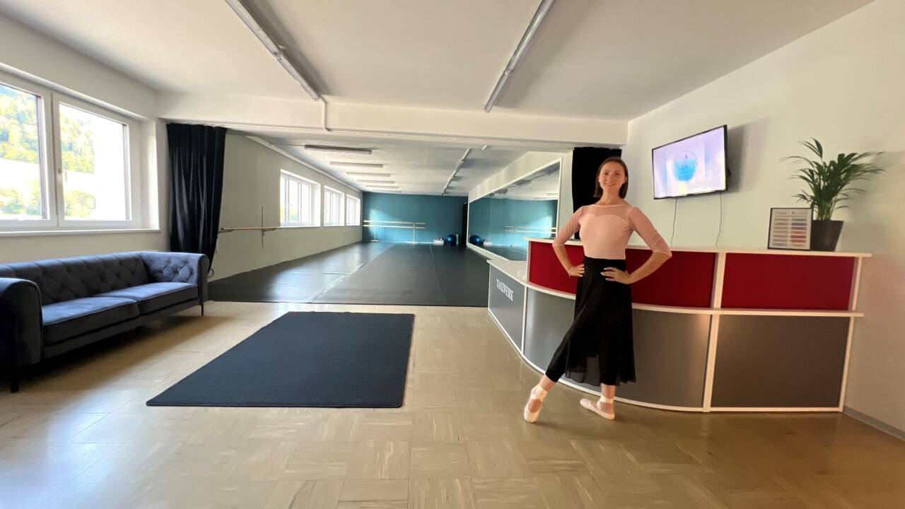Das neue, helle Tanzstudio steht auch zum Anmieten bereit. 