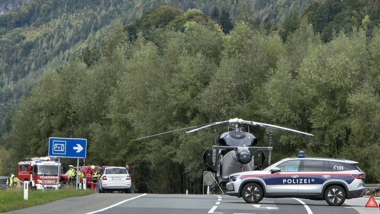 Bilder vom Unfalleinsatz. 