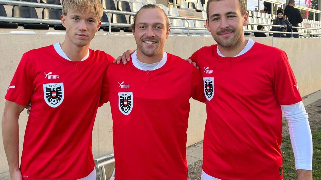 Glänzten im Amateur-Nationalteam: Ben Leitenstorfer, Felix Eliasch und Horst Nestaval (v. l.). 