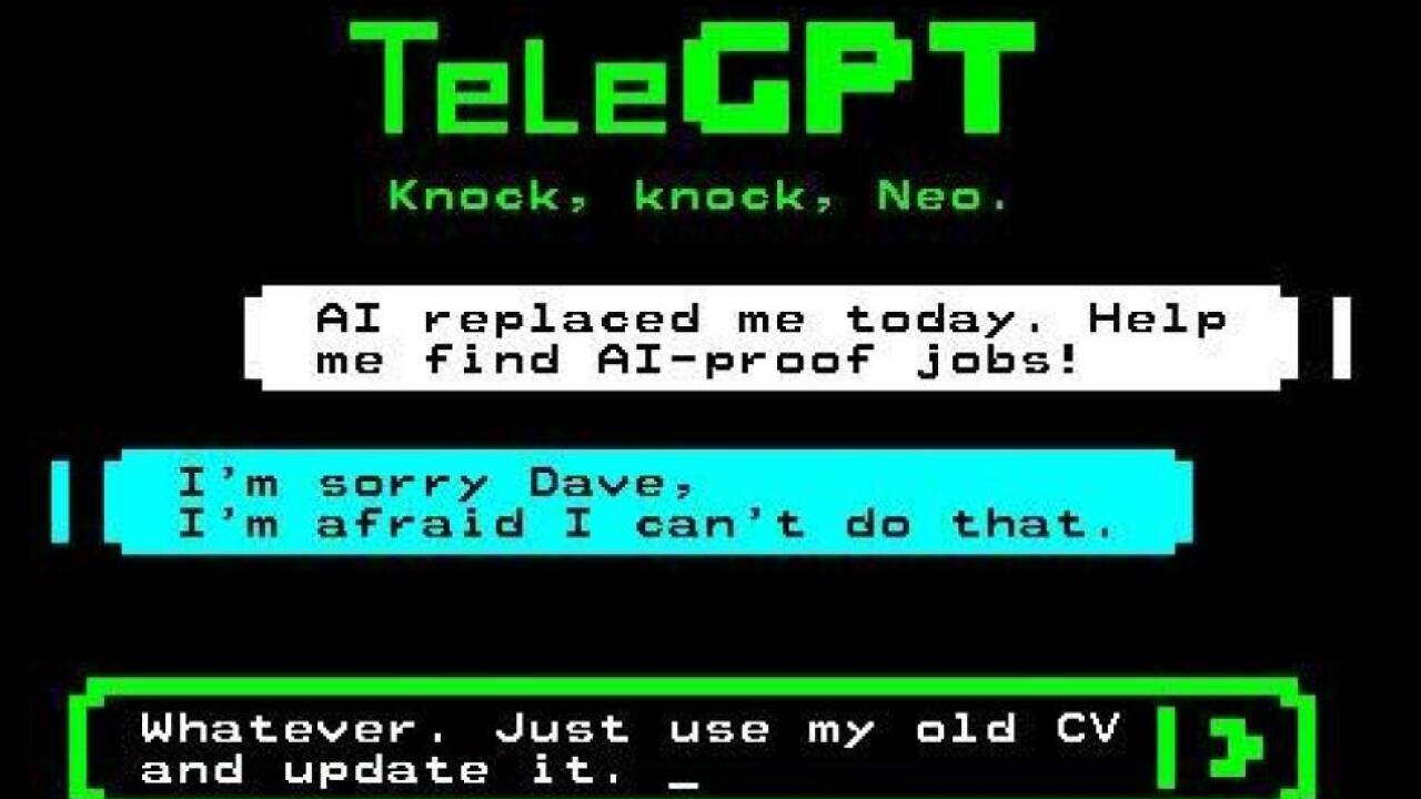 Ein Dialog mit "TeleGPT" ist eines der Teletext-Kunstwerke Ein Dialog mit 'TeleGPT' ist eines der Teletext-Kunstwerke