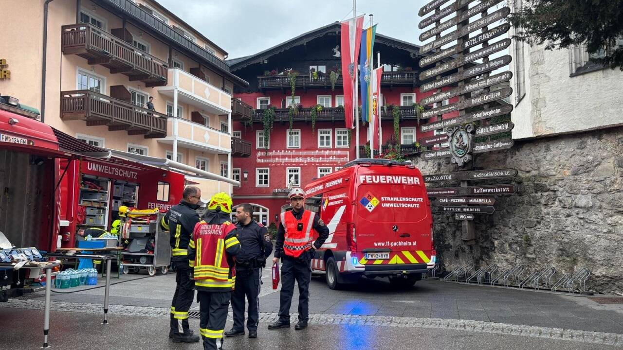Bilder vom Chlorgas-Einsatz. 