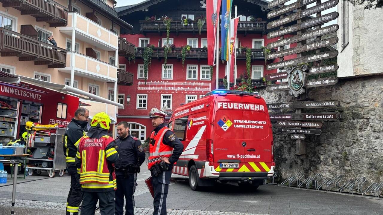 Bilder vom Chlorgas-Einsatz. 