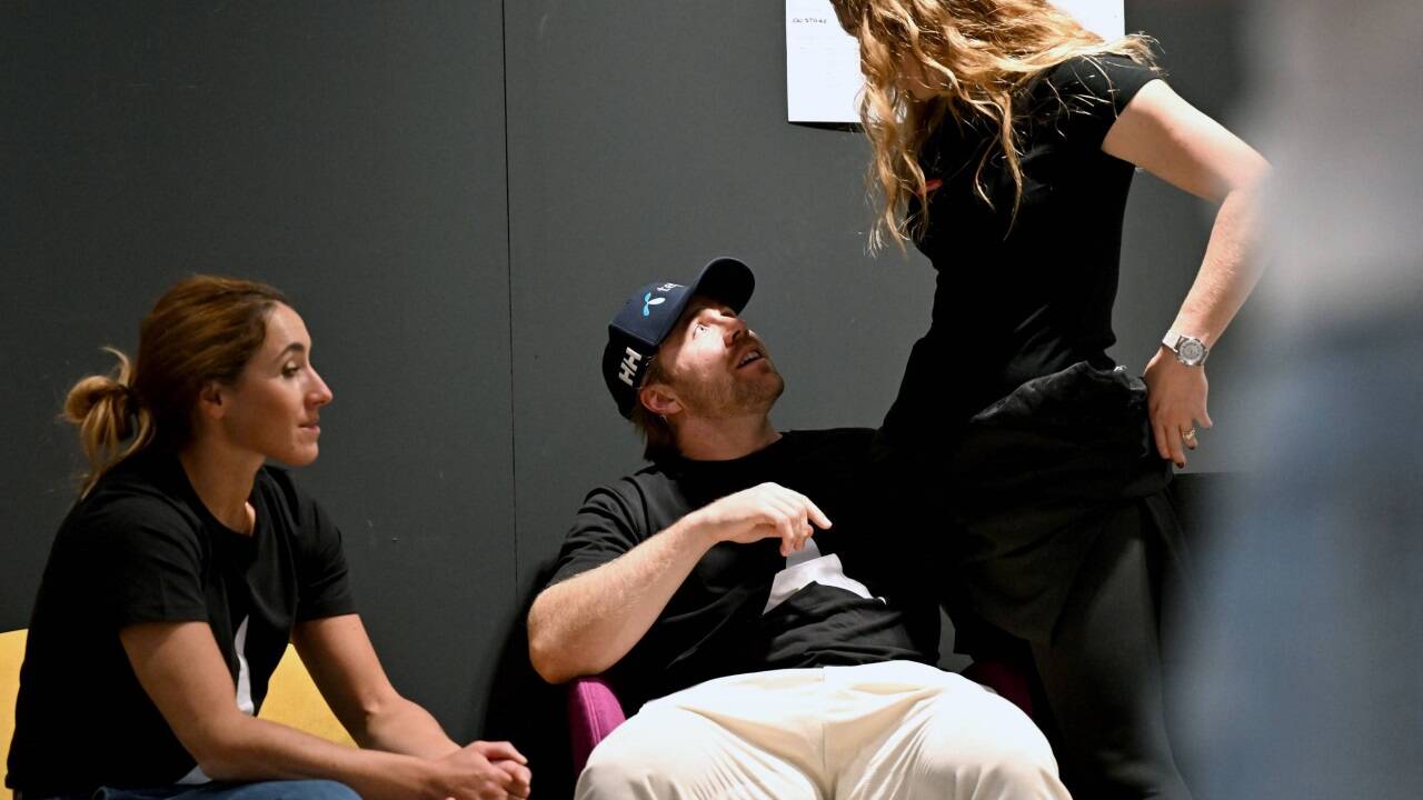 Sofia Goggia, Aleksander Aamodt Kilde und Mikaela Shiffrin. Sofia Goggia, Aleksander Aamodt Kilde und Mikaela Shiffrin.