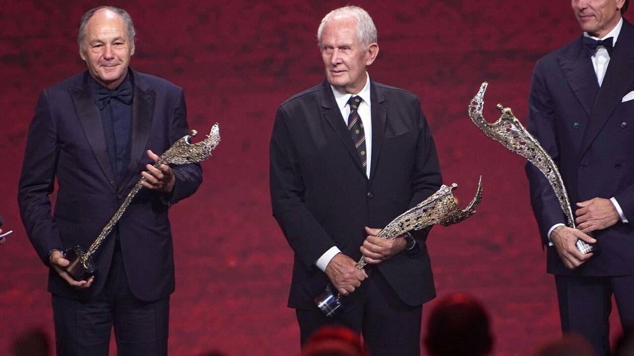 Drei Benzinbrüder wurden für ihr Lebenswerk geehrt: Gerhard Berger, Helmut Marko und Toto Wolff. 