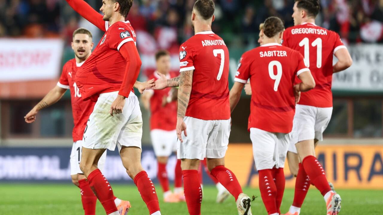 Stefan Posch feierte seine Treffer mit „Babybauch“. 