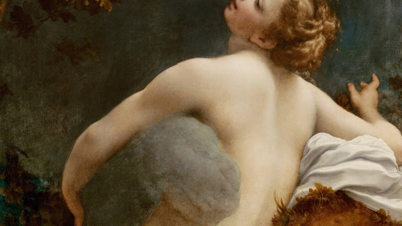 Detail aus Antonio da Correggios Gemälde „Jupiter und Io“ um 1530. Detail aus Antonio da Correggios Gemälde „Jupiter und Io“ um 1530.