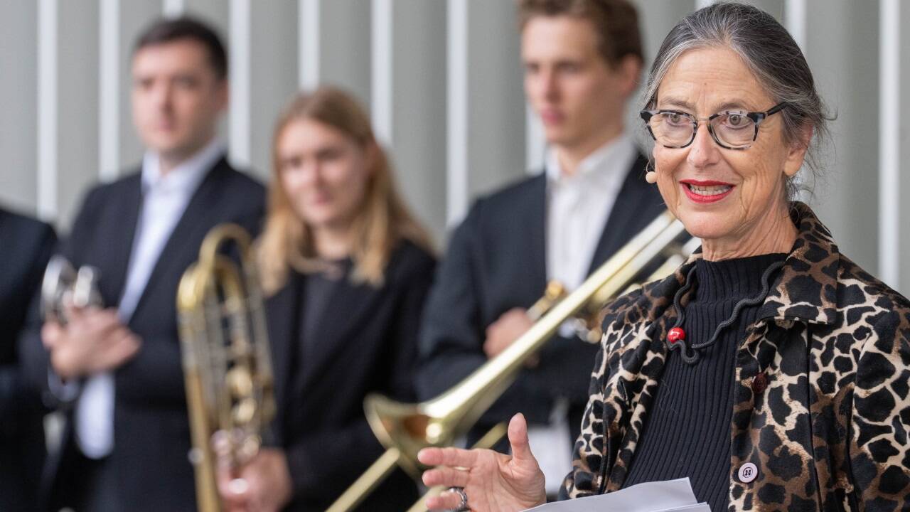 Universität Mozarteum-Rektorin Elisabeth Gutjahr beim Festakt zur Eröffnung des UMAK. 