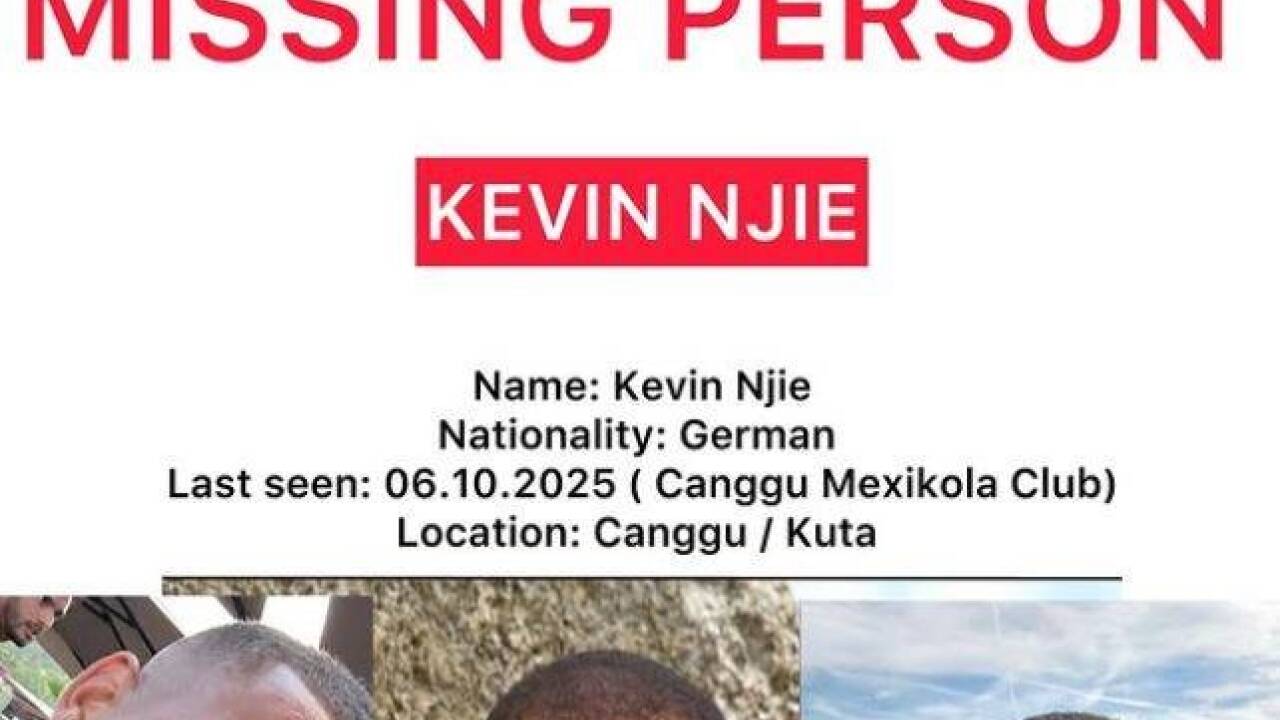 Seine Ex-Partnerin, mit der Njie ein Kind hat, hat einen Suchaufruf gestartet. 