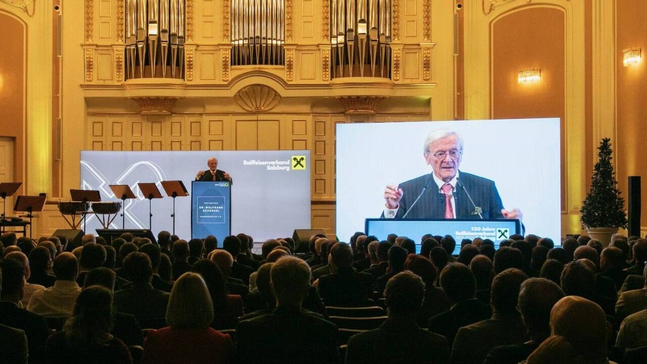 Wolfgang Schüssel bei seiner Festrede.  