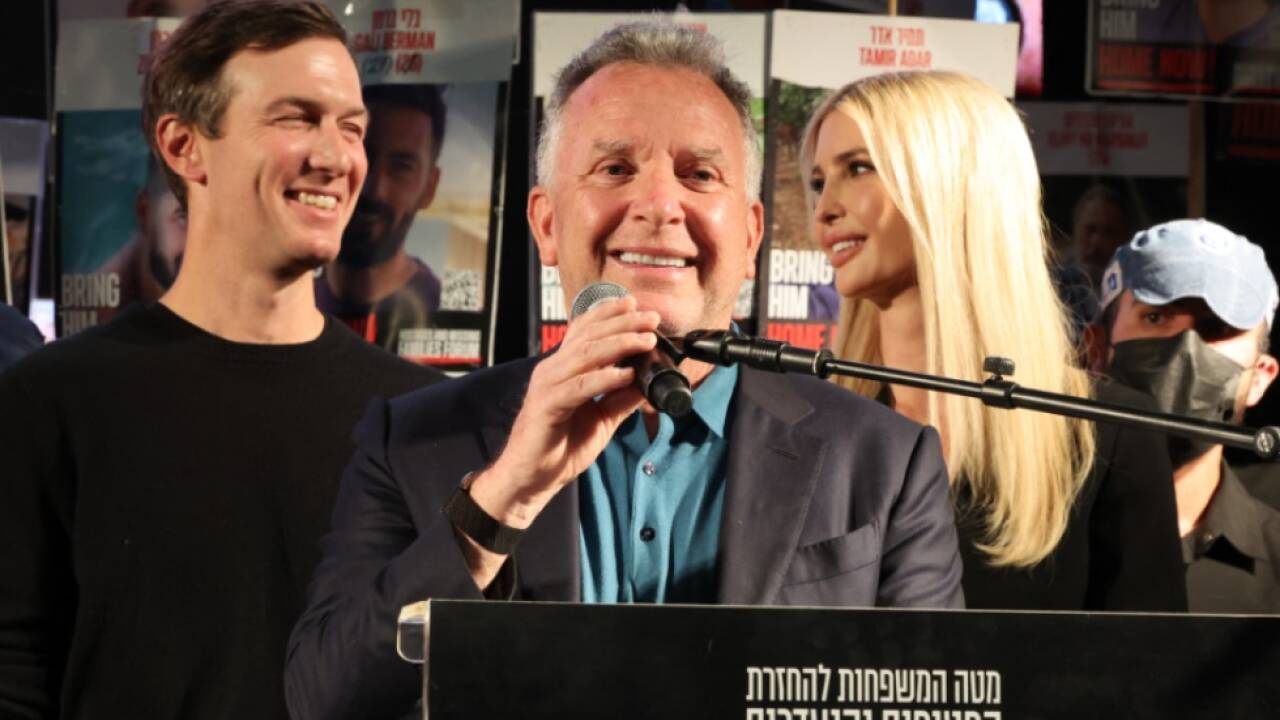Kundgebung mit Witkoff, Ivanka Trump und Kushner in Tel Aviv 