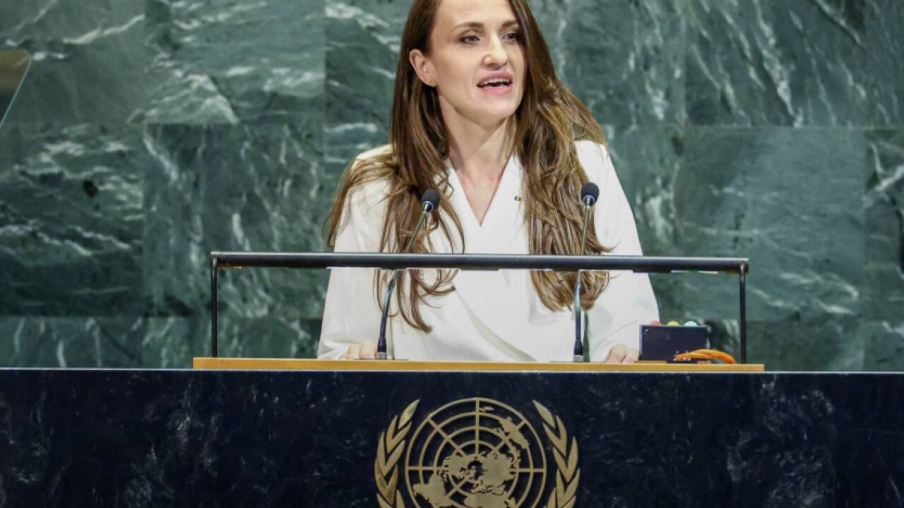 Rumäniens Außenministerin Oana-Silvia ?oiu 