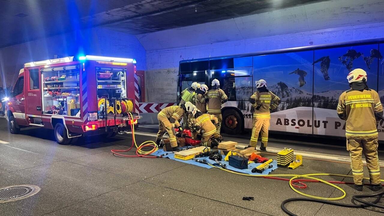 Am Samstagabend fand eine Einsatzübung im Katschbergtunnel statt. 