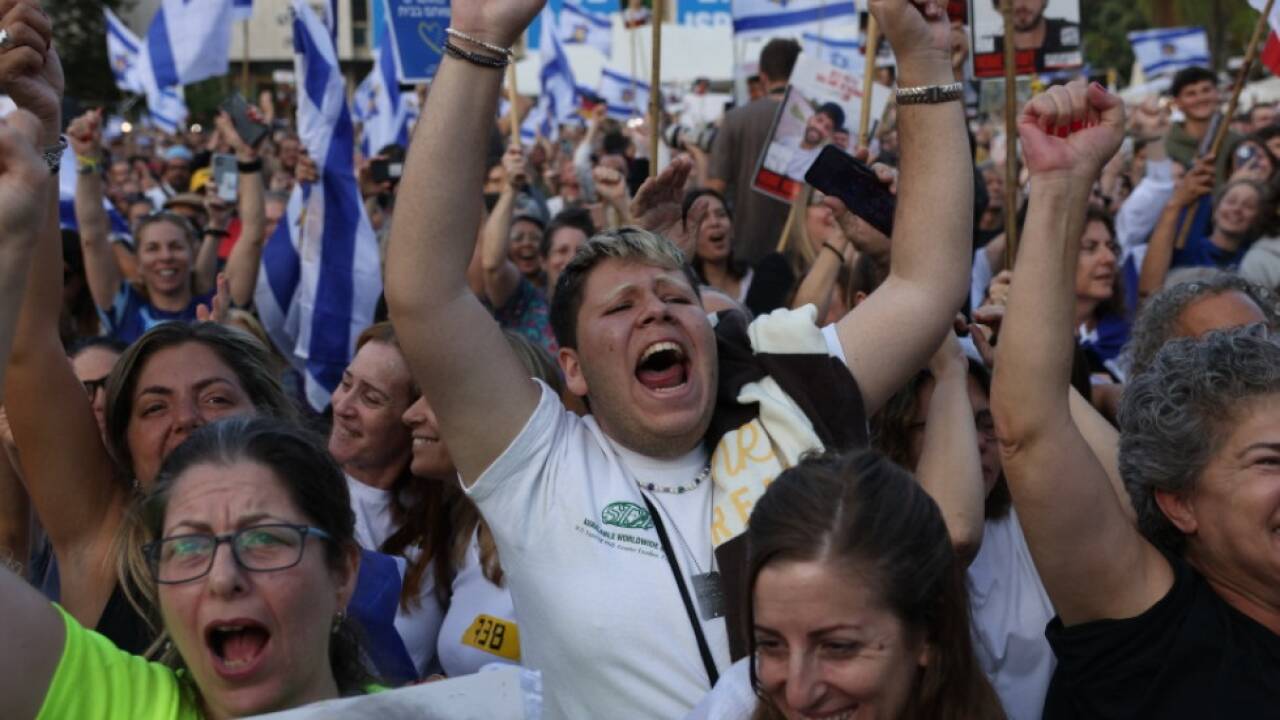 Ganz Israel feiert die Freilassung der Geiseln.  