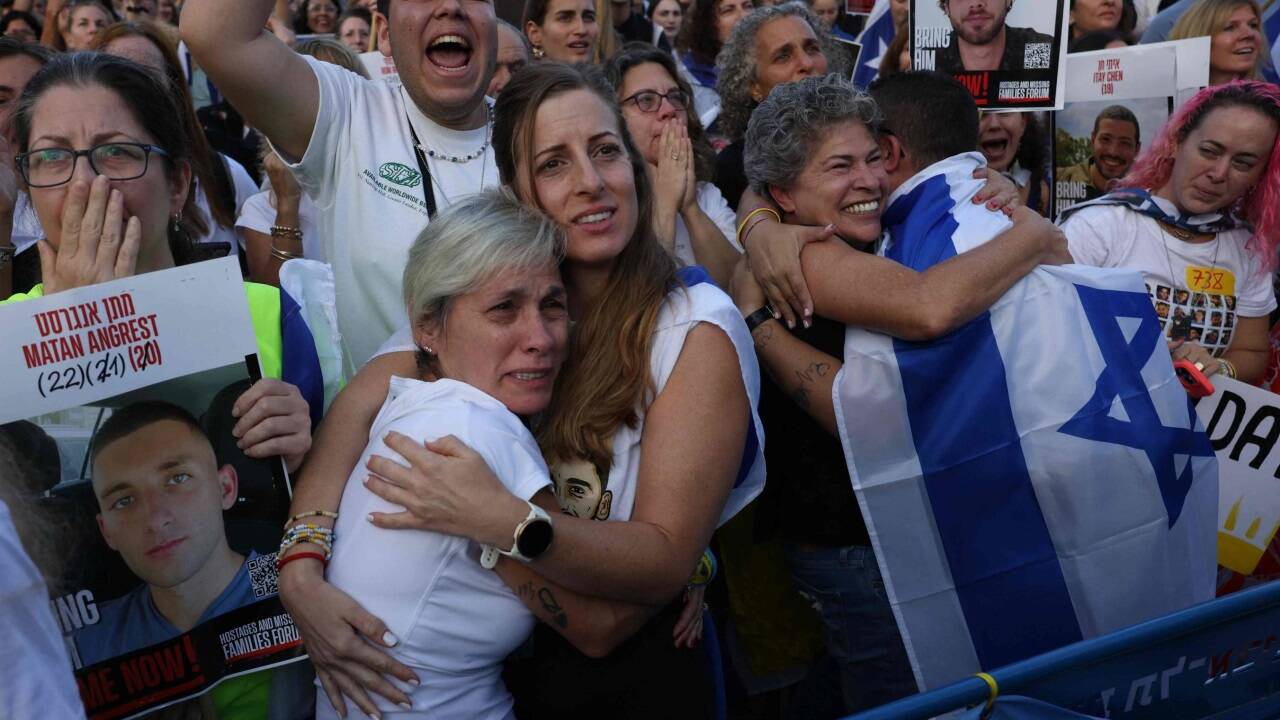 Ganz Israel feiert die Freilassung der Geiseln.  