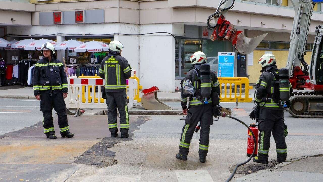 Bilder vom Einsatz in Salzburg-Lehen. 