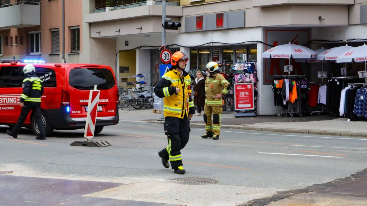 Bilder vom Einsatz in Salzburg-Lehen. 