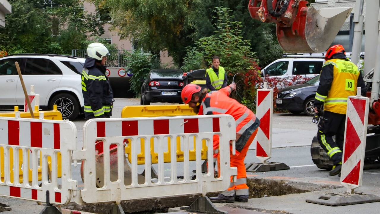 Bilder vom Einsatz in Salzburg-Lehen. 