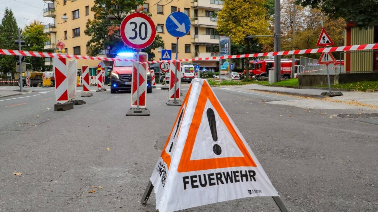 Bilder vom Einsatz in Salzburg-Lehen. 