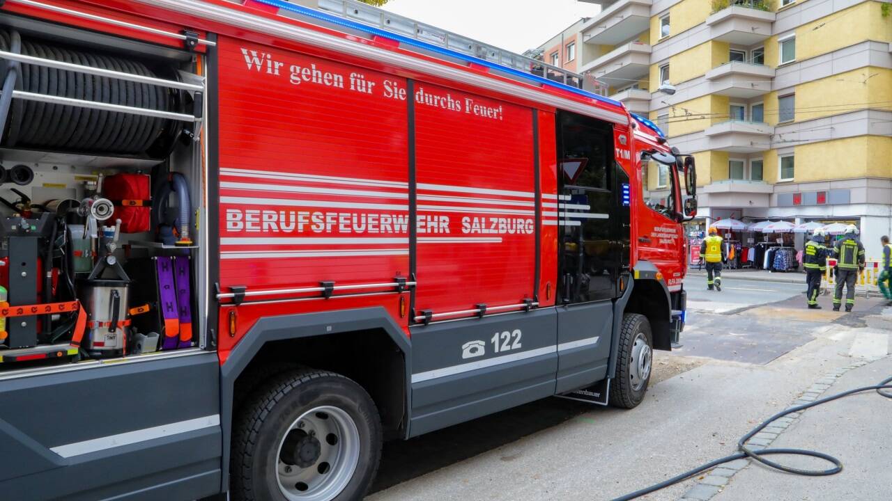 Bilder vom Einsatz in Salzburg-Lehen. 