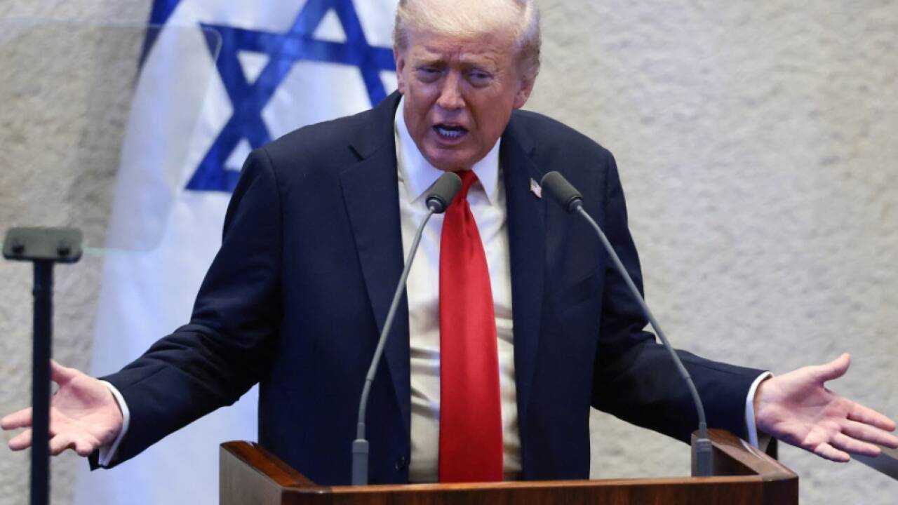 Trump vor Knesset in Jerusalem 