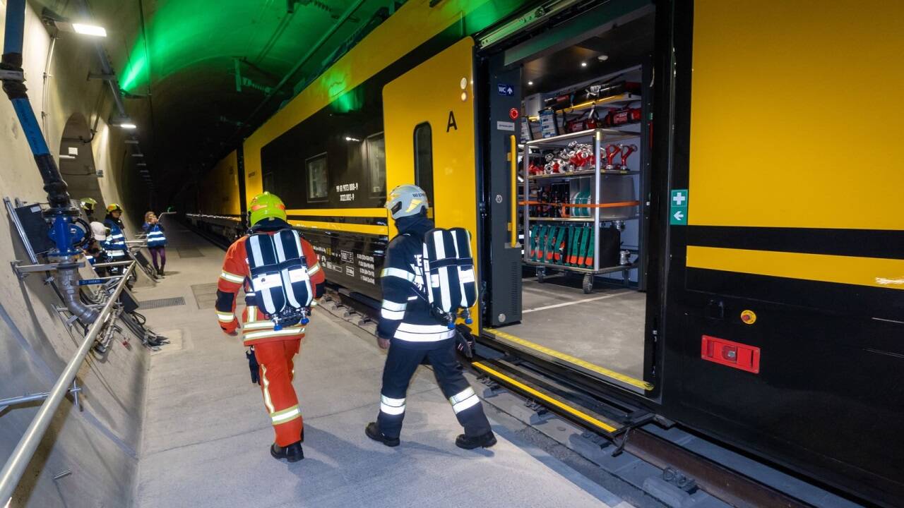 Bei einer Übung im neuen Koralmtunnel war der ÖBB-Servicejet zuletzt bereits im Einsatz. Bei einer Übung im neuen Koralmtunnel war der ÖBB-Servicejet zuletzt bereits im Einsatz.