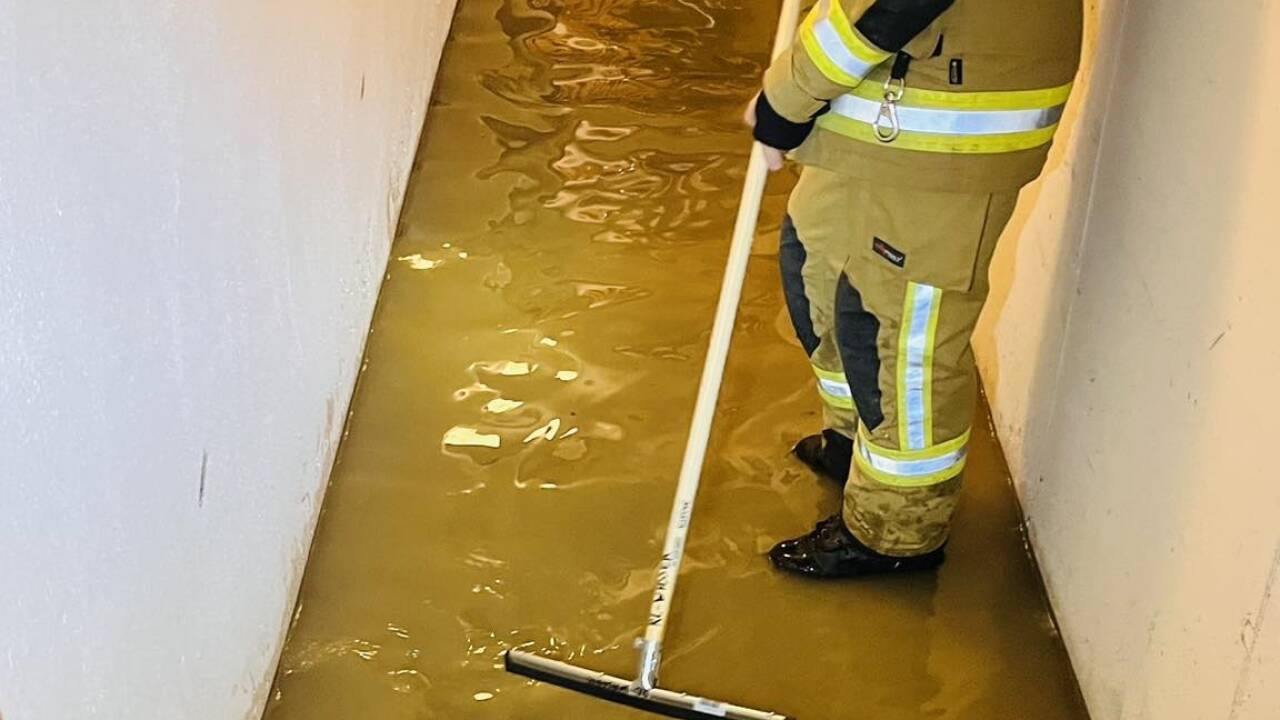 Bilder vom Rohrbruch Einsatz in Bischofshofen. 