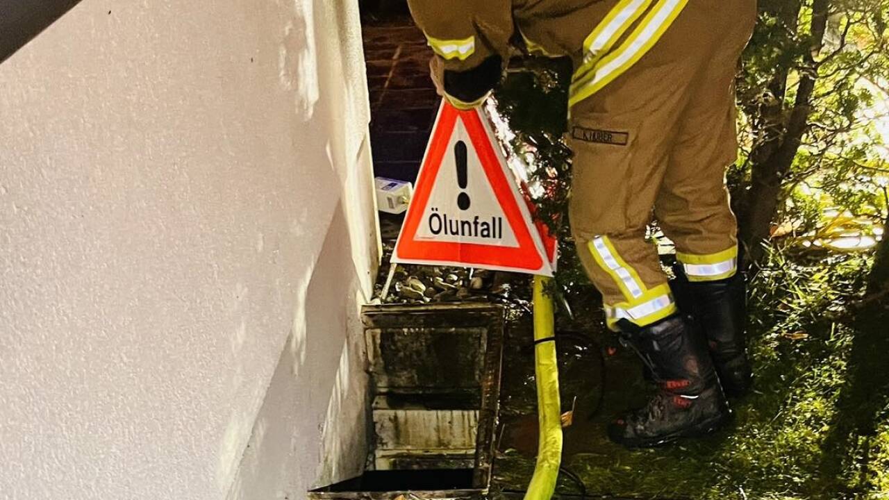 Bilder vom Rohrbruch Einsatz in Bischofshofen. 
