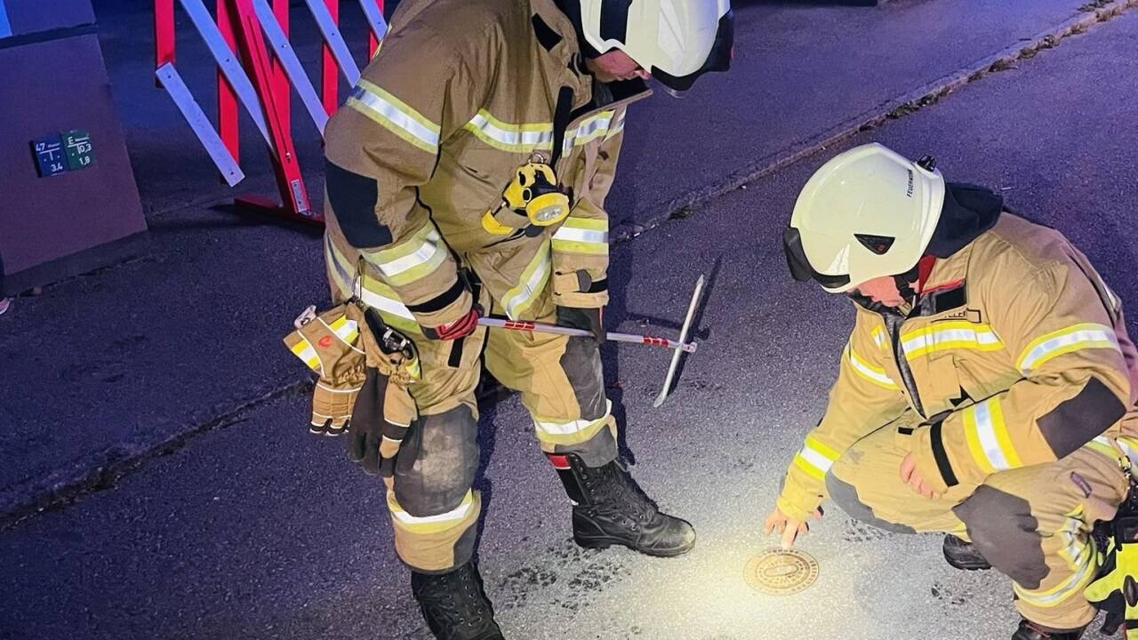 Bilder vom Rohrbruch Einsatz in Bischofshofen. 