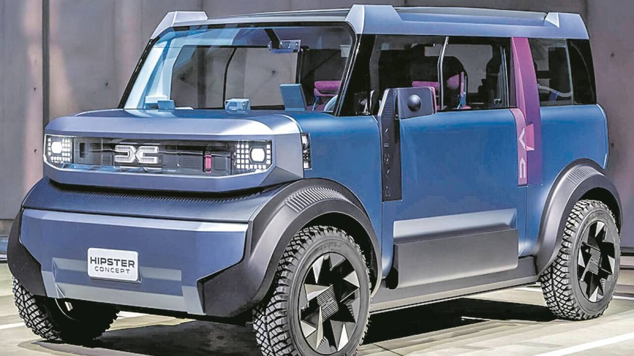 Optisch wirkt die Dacia-Studie Hipster gewöhnungsbedürftig. Zukunftsweisend sind die Detaillösungen des Konzeptfahrzeugs aber auf jeden Fall.  