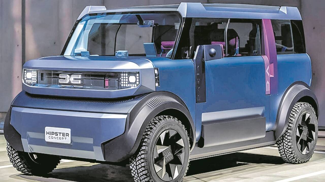 Optisch wirkt die Dacia-Studie Hipster gewöhnungsbedürftig. Zukunftsweisend sind die Detaillösungen des Konzeptfahrzeugs aber auf jeden Fall.  