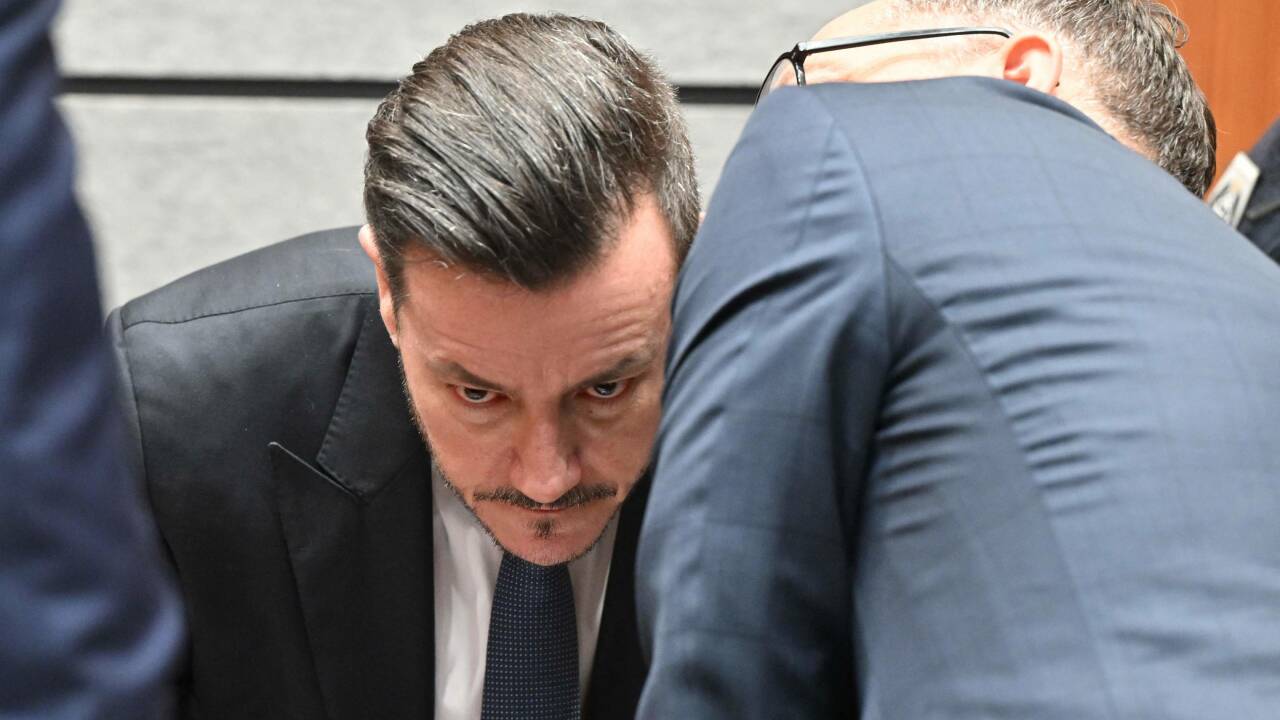 René Benko mit seinem Anwalt. 