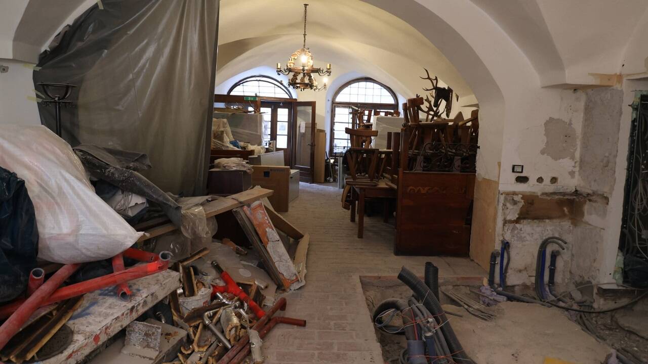 Derzeit ist das Traditionswirtshaus eine große Baustelle.  