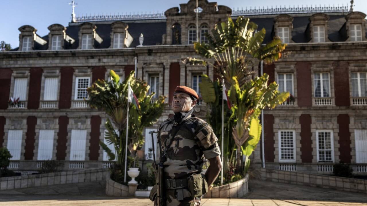 Soldat der CAPSAT-Eliteeinheit in Madagaskar 