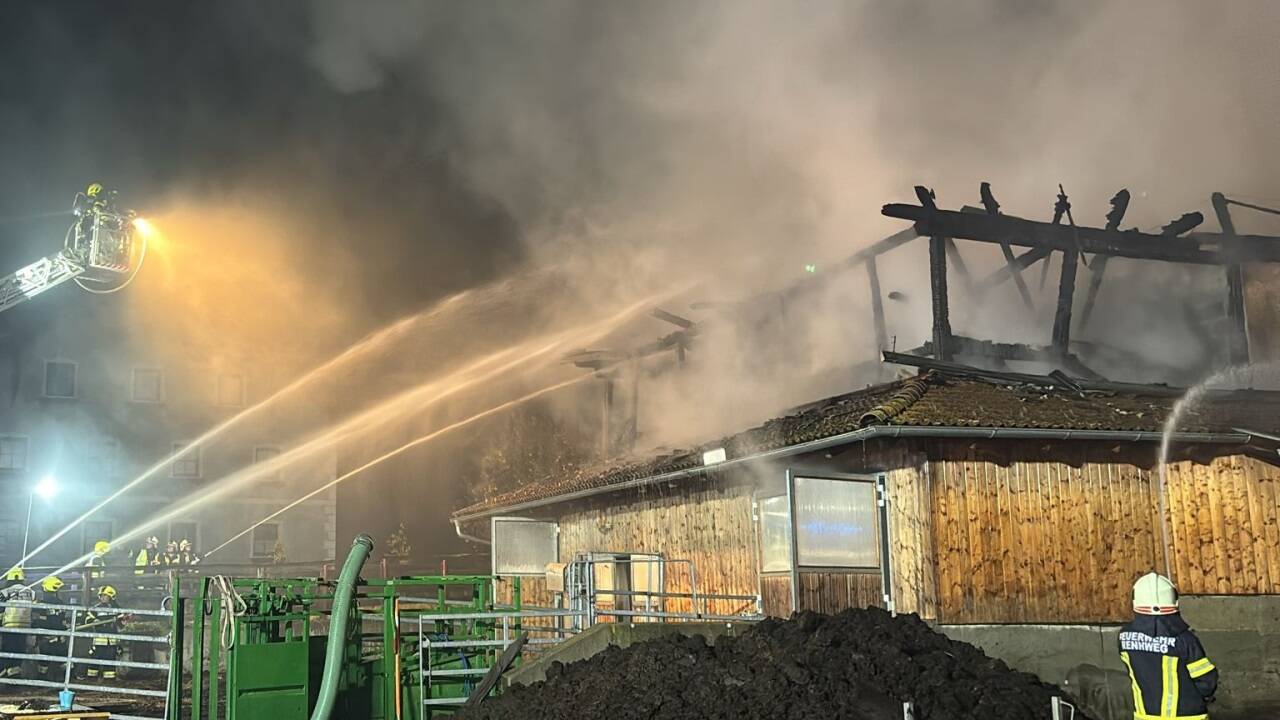 Bilder vom Brandeinsatz in Rennweg. 